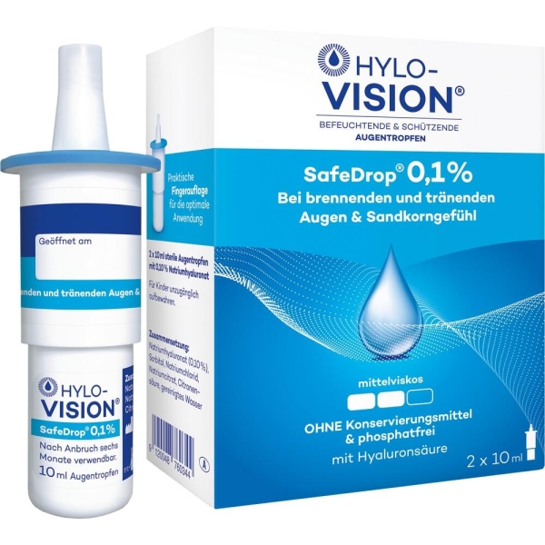 Hylo-Vision Safedrop 0,1% Augentropfen
