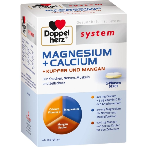 Doppelherz Magnesium+Calc.+Kupfer+Mangan Syst.Tab.