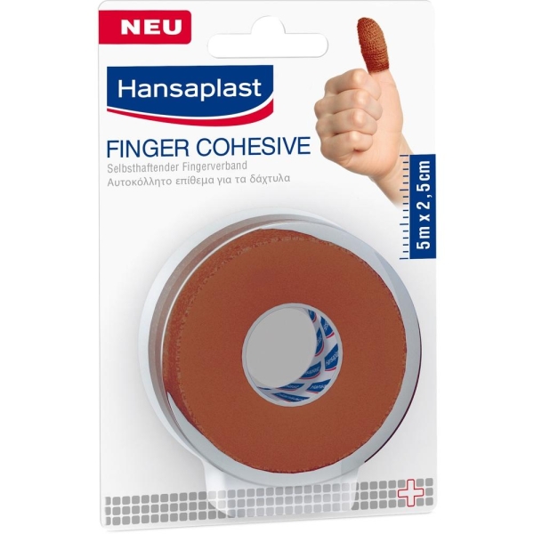 Hansaplast Fingerverb.Selbsthaft.2,5 Cmx5 M Hautf.
