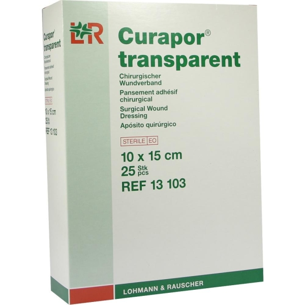 Curapor Wundverband Steril Transparent 10X15 Cm