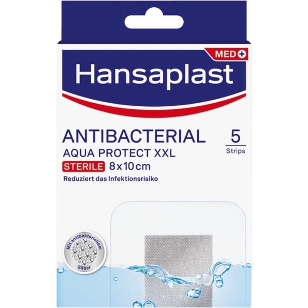 Hansaplast Aqua Protect Wundverb.Antibakt.8X10 Cm