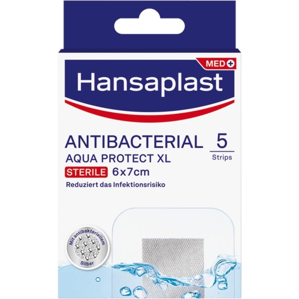 Hansaplast Aqua Protect Wundverb.Antibakt.6X7 Cm