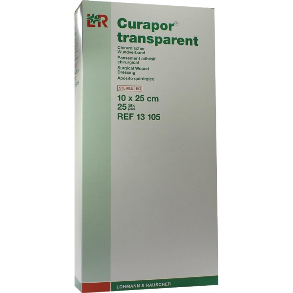 Curapor Wundverband Steril Transparent 10X25 Cm