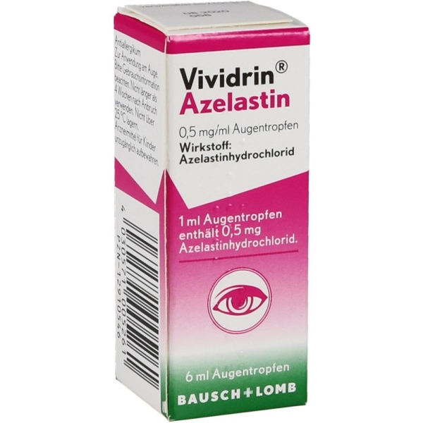 Vividrin Azelastin 0,5 Mg/Ml Augentropfen