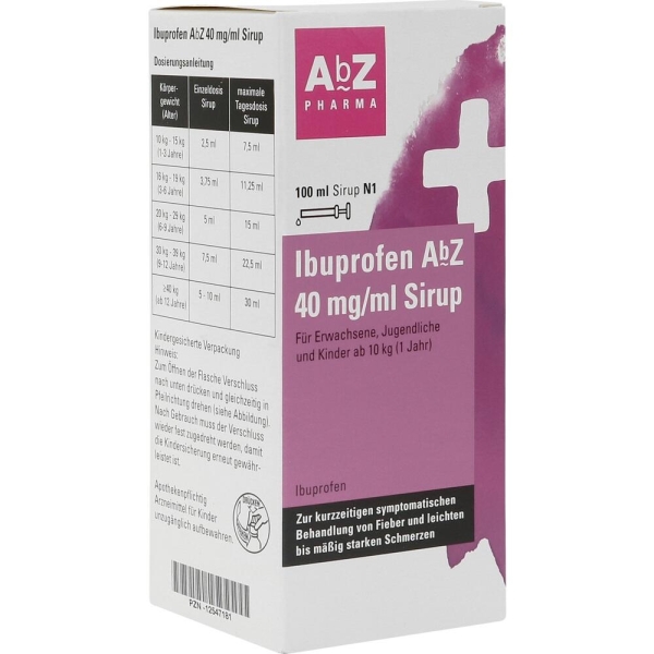 Ibuprofen ABZ 20 mg/ml Sirup