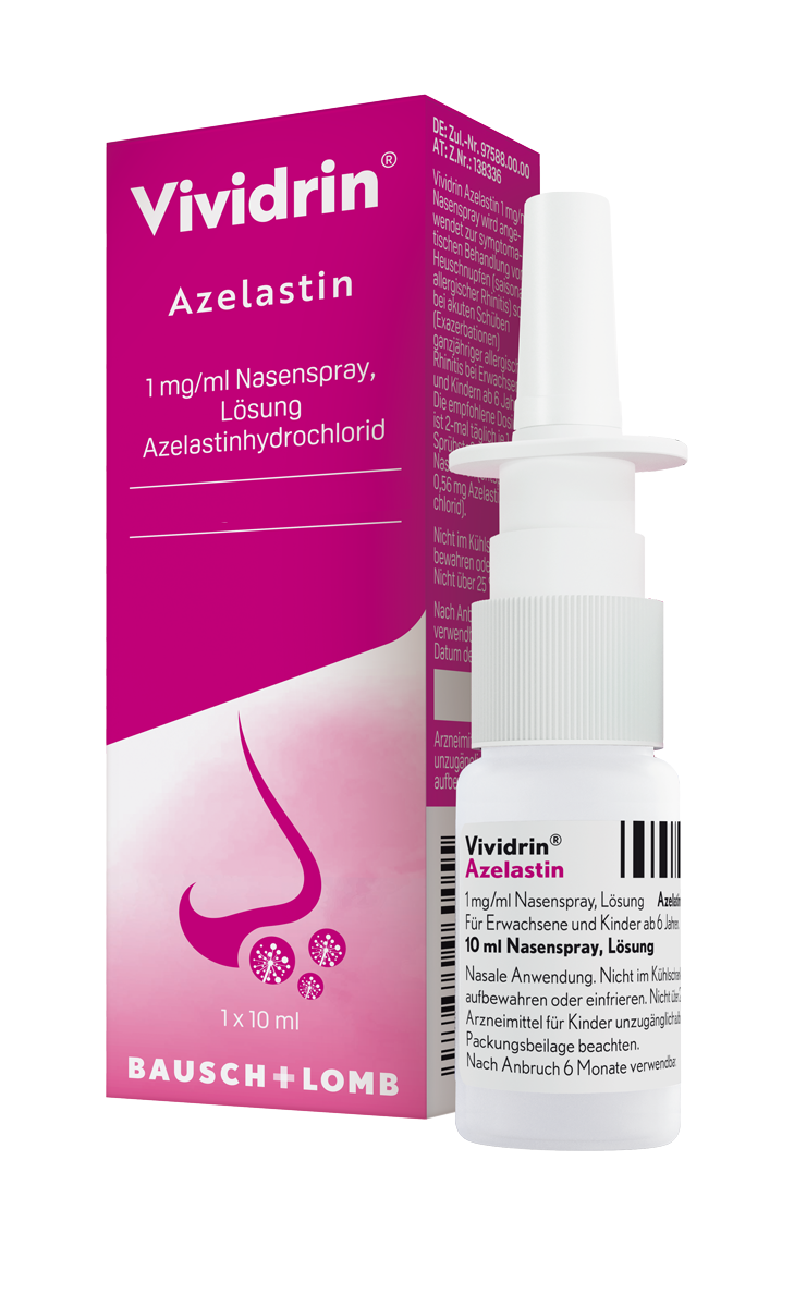 Vividrin Azelastin 1 Mg/Ml Nasenspray Lösung