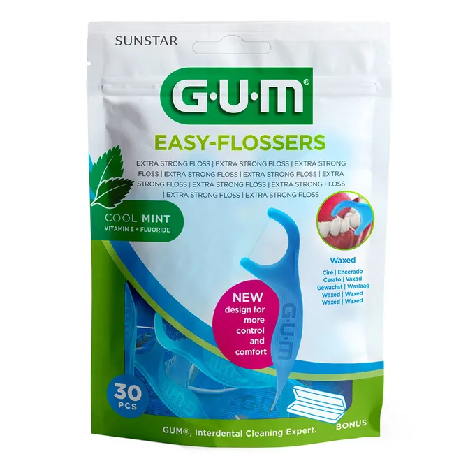 GUM Easy-Flossers Zahnseidesticks - 30 Stück