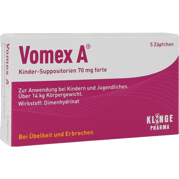 Vomex A forte Kindersuppositorien 70 mg