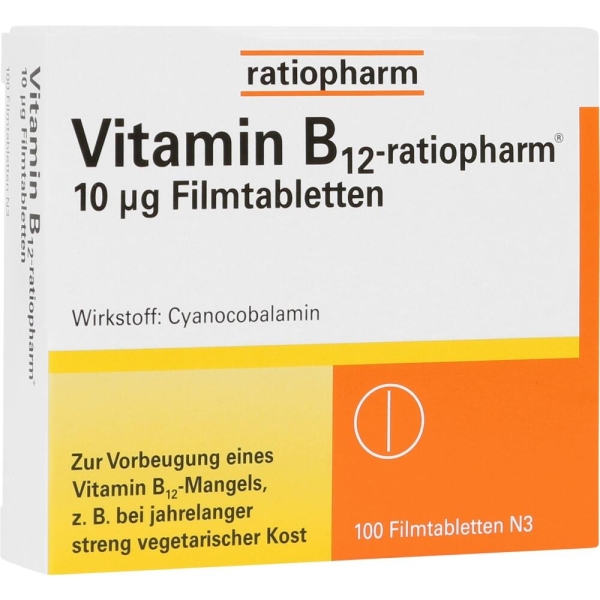 Vitamin B12-Ratiopharm 10 Ug Filmtabletten