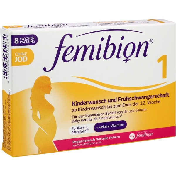 Femibion 1 Kinderwunsch+Frühschwangerschaft ohne Jod