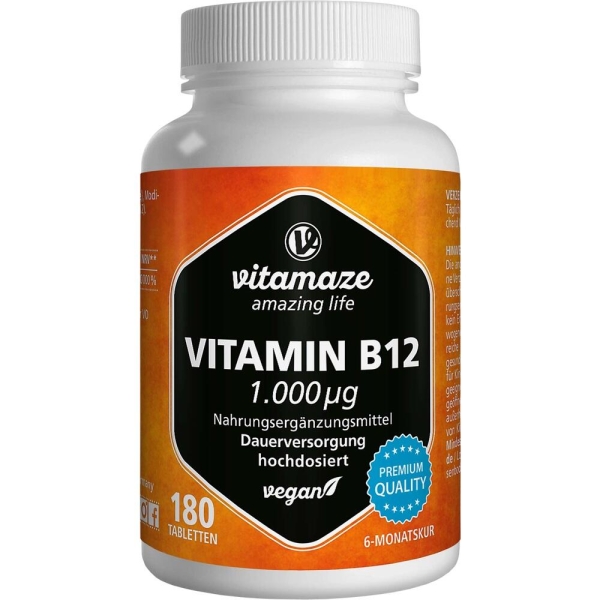 Vitamin B12 1000 Ug Hochdosiert Vegan Tabletten